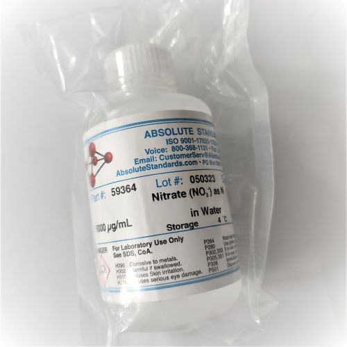 硝酸鹽氮 - 5000mg/L， 水中 - 100mL